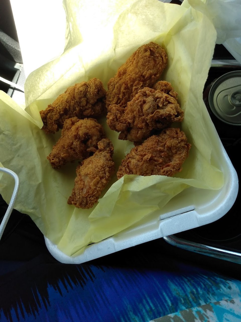 Specials menu with catfish, snapper, and oysters.
